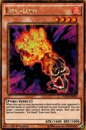 Fire Hand [PGL3-EN022] Gold Secret Rare - Yu-Gi-Oh! - Card Brawlers | Quebec | Canada |