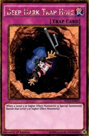 Deep Dark Trap Hole [PGL3-EN037] Gold Secret Rare - Yu-Gi-Oh! - Card Brawlers | Quebec | Canada |