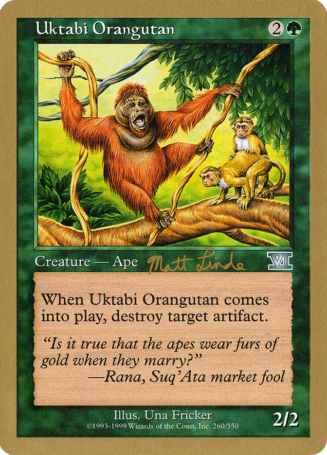 Uktabi Orangutan (Matt Linde) [World Championship Decks 1999] - Magic: The Gathering - Card Brawlers | Quebec | Canada |