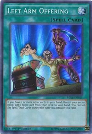 Left Arm Offering [MIL1-EN015] Super Rare - Yu-Gi-Oh! - Card Brawlers | Quebec | Canada |
