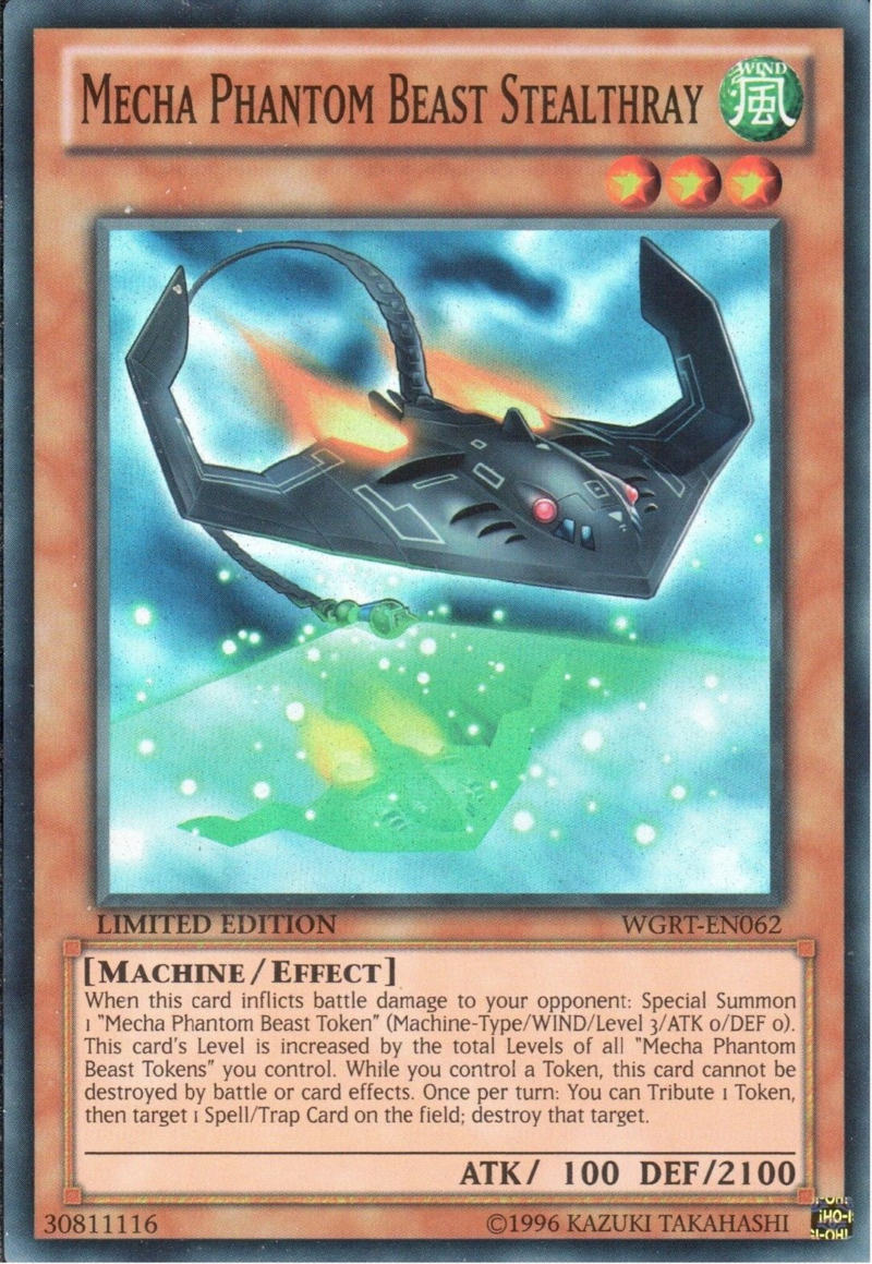Mecha Phantom Beast Stealthray [WGRT-EN062] Super Rare - Yu-Gi-Oh! - Card Brawlers | Quebec | Canada |