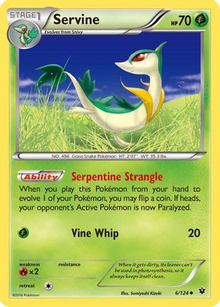 Servine (6/124) [XY: Fates Collide] - Pokémon - Card Brawlers | Quebec | Canada |