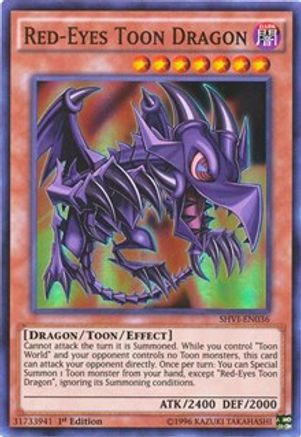 Red-Eyes Toon Dragon [SHVI-EN036] Super Rare - Yu-Gi-Oh! - Card Brawlers | Quebec | Canada |