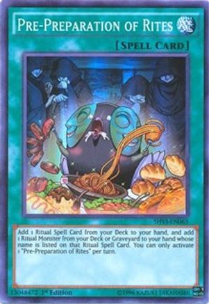 Pre-Preparation of Rites [SHVI-EN065] Super Rare - Yu-Gi-Oh! - Card Brawlers | Quebec | Canada |