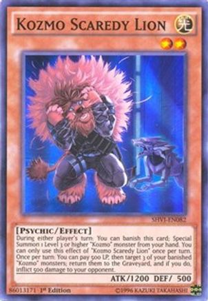 Kozmo Scaredy Lion [SHVI-EN082] Super Rare - Yu-Gi-Oh! - Card Brawlers | Quebec | Canada |