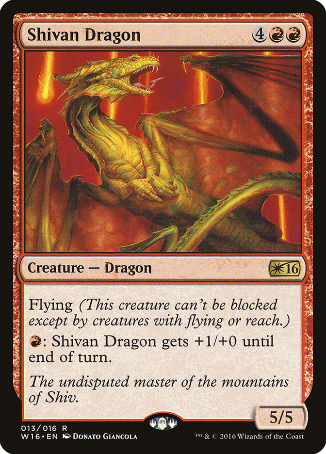 Shivan Dragon [Welcome Deck 2016] - Magic: The Gathering - Card Brawlers | Quebec | Canada |