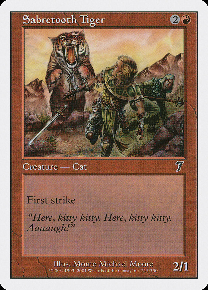 Sabretooth Tiger [Seventh Edition] - Magic: The Gathering - Card Brawlers | Quebec | Canada |
