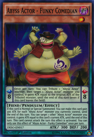 Abyss Actor - Funky Comedian [DESO-EN017] Super Rare - Yu-Gi-Oh! - Card Brawlers | Quebec | Canada |