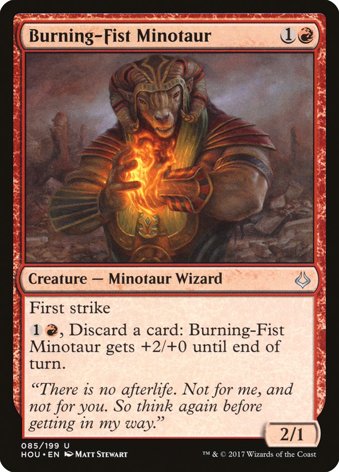Burning-Fist Minotaur [Hour of Devastation] - Magic: The Gathering - Card Brawlers | Quebec | Canada |