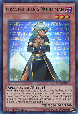 Gravekeeper's Nobleman [MP14-EN212] Ultra Rare - Yu-Gi-Oh! - Card Brawlers | Quebec | Canada |