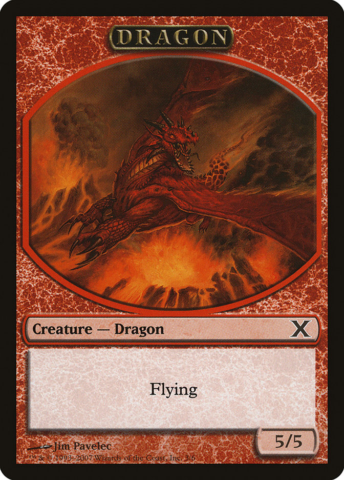 Dragon Token [Tenth Edition Tokens] - Magic: The Gathering - Card Brawlers | Quebec | Canada |