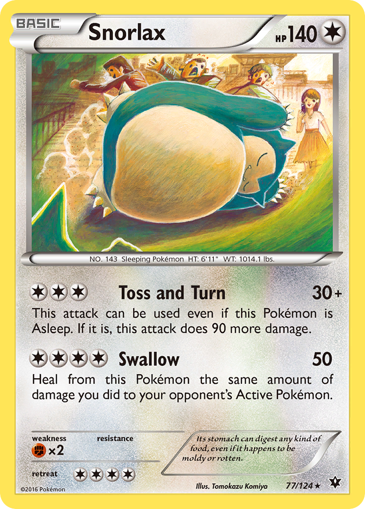 Snorlax (77/124) [XY: Fates Collide] - Pokémon - Card Brawlers | Quebec | Canada |