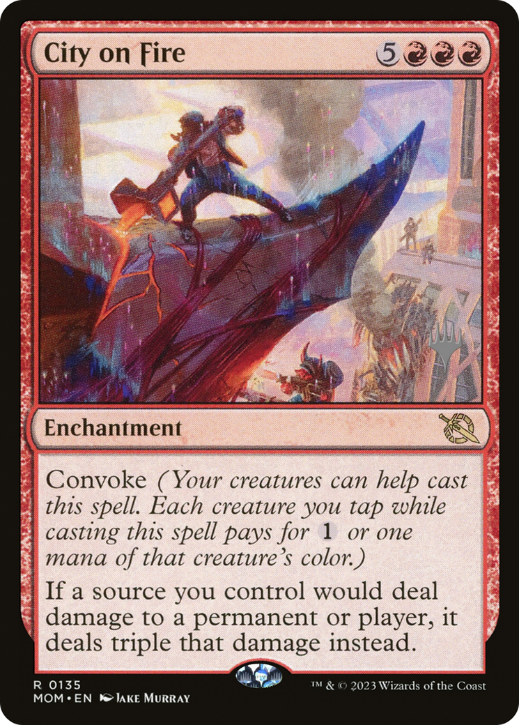 City on Fire (Promo Pack) [March of the Machine Promos] - Magic: The Gathering - Card Brawlers | Quebec | Canada |