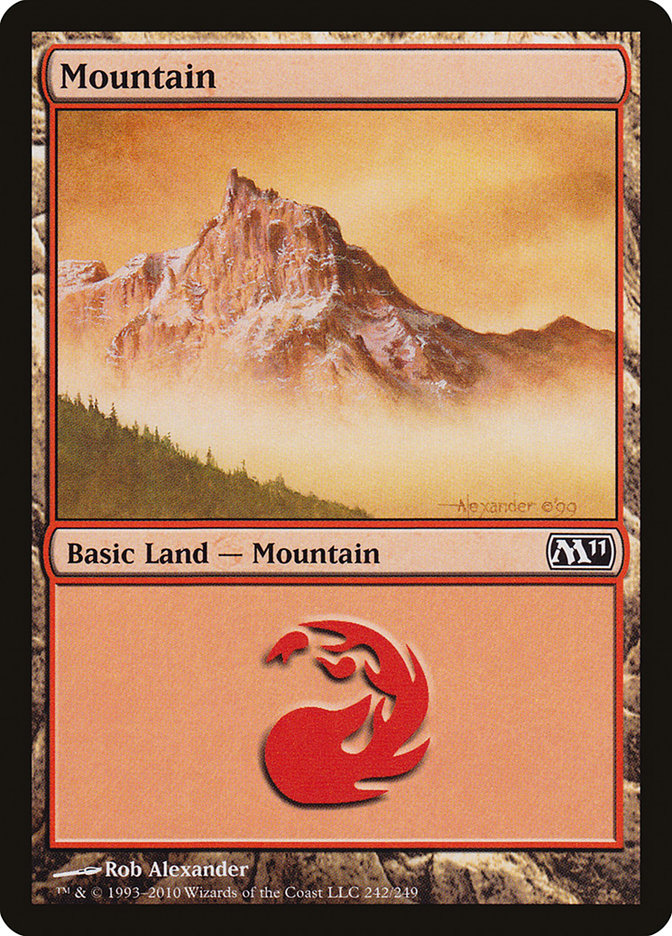Mountain (242) [Magic 2011] - Magic: The Gathering - Card Brawlers | Quebec | Canada |