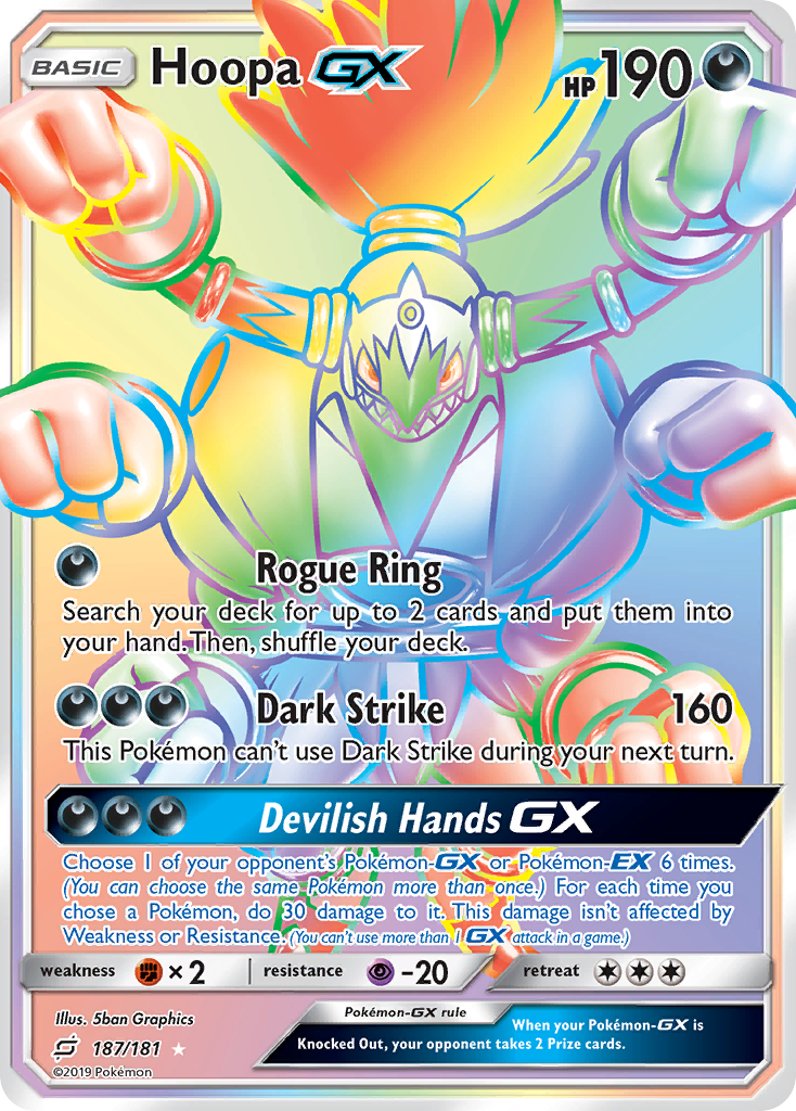 Hoopa GX (187/181) [Sun & Moon: Team Up] - Pokémon - Card Brawlers | Quebec | Canada |