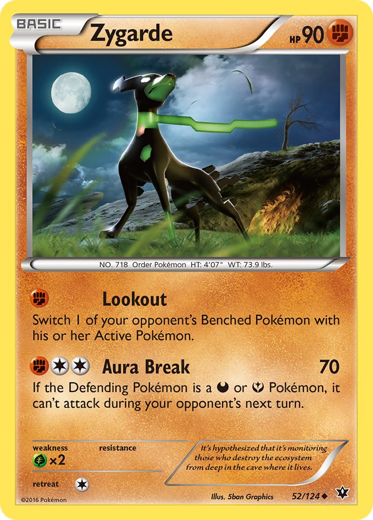 Zygarde (52/124) [XY: Fates Collide] - Pokémon - Card Brawlers | Quebec | Canada |