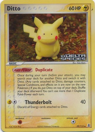 Ditto (39/113) (Stamped) [EX: Delta Species] - Pokémon - Card Brawlers | Quebec | Canada |