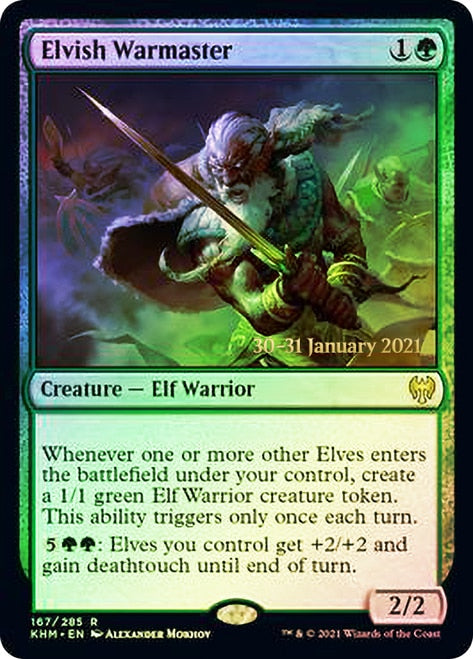 Elvish Warmaster [Kaldheim Prerelease Promos] - Magic: The Gathering - Card Brawlers | Quebec | Canada |