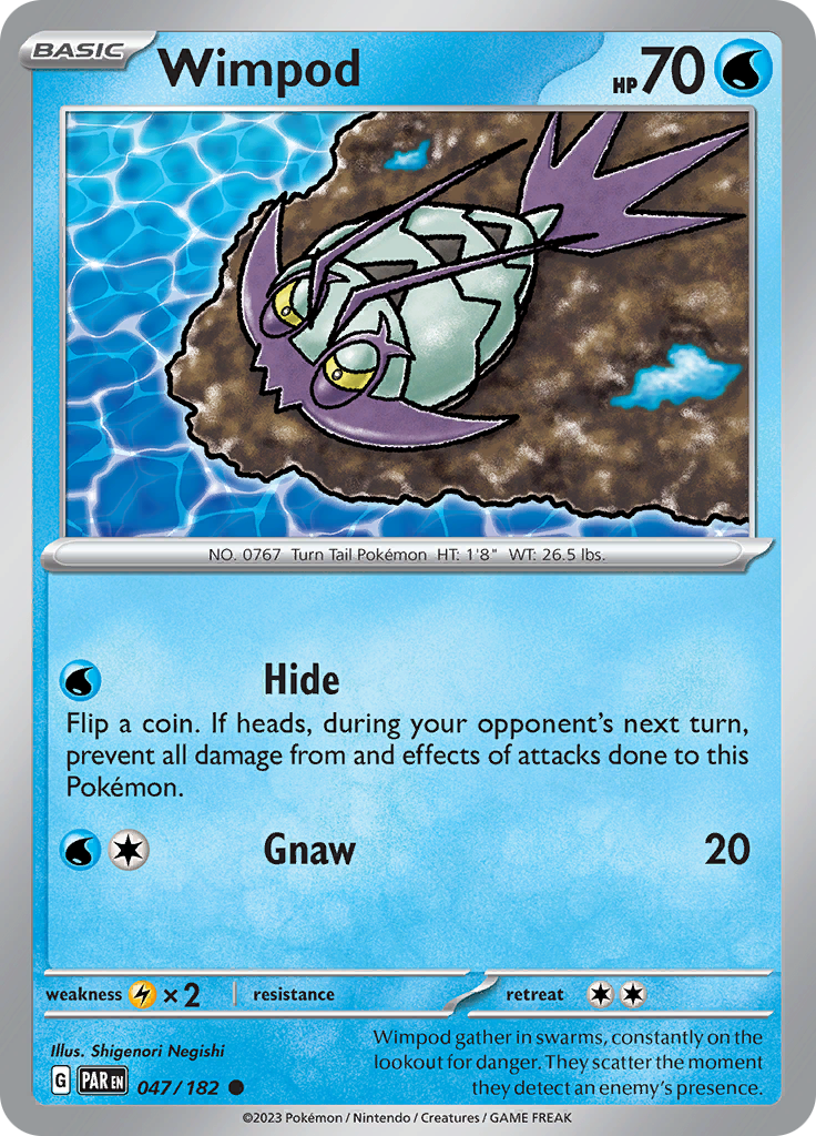 Wimpod (047/182) [Scarlet & Violet: Paradox Rift] - Pokémon - Card Brawlers | Quebec | Canada |