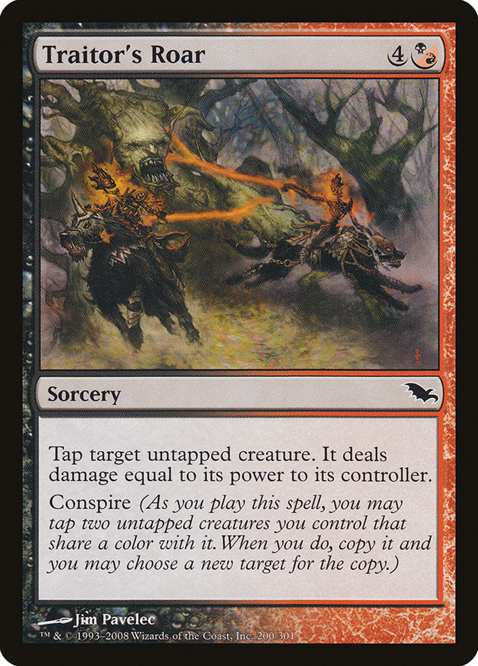 Traitor's Roar [Shadowmoor] - Magic: The Gathering - Card Brawlers | Quebec | Canada |
