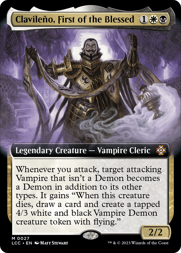 Clavileno, First of the Blessed (Extended Art) [The Lost Caverns of Ixalan Commander] - Magic: The Gathering - Card Brawlers | Quebec | Canada |