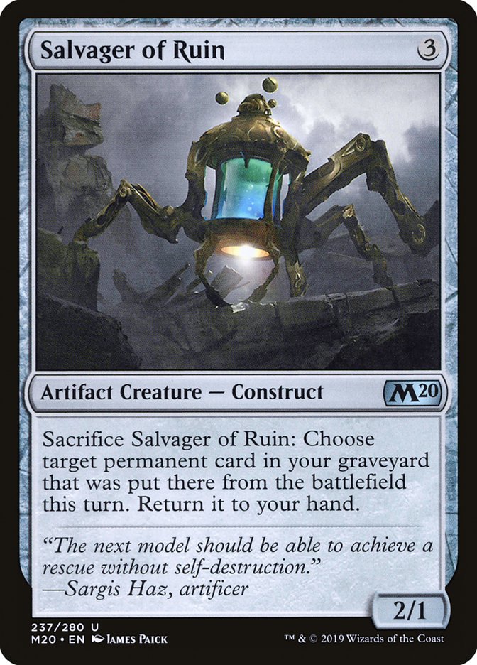 Salvager of Ruin [Core Set 2020] - Magic: The Gathering - Card Brawlers | Quebec | Canada |