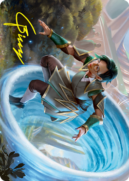Vortex Runner Art Card (Gold-Stamped Signature) [Strixhaven: School of Mages Art Series] - Magic: The Gathering - Card Brawlers | Quebec | Canada |