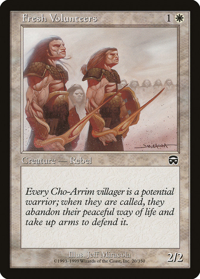 Fresh Volunteers [Mercadian Masques] - Magic: The Gathering - Card Brawlers | Quebec | Canada |