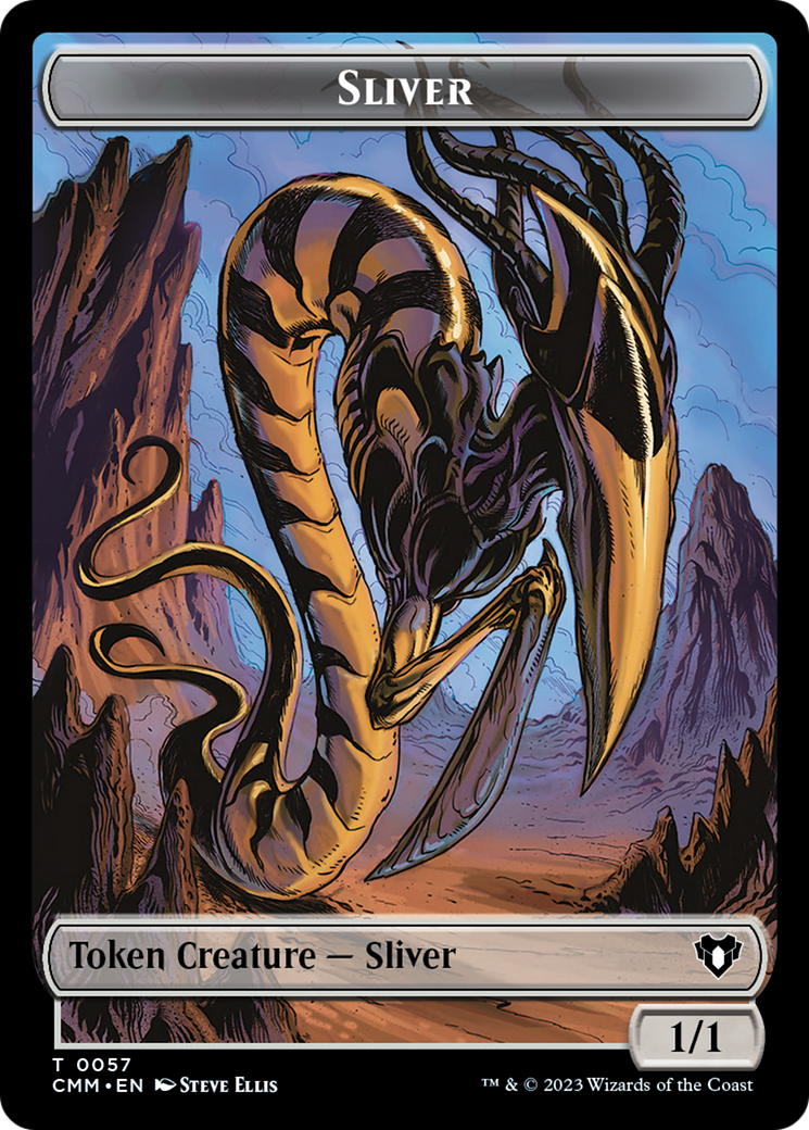 Copy (54) // Sliver Double-Sided Token [Commander Masters Tokens] - Magic: The Gathering - Card Brawlers | Quebec | Canada |