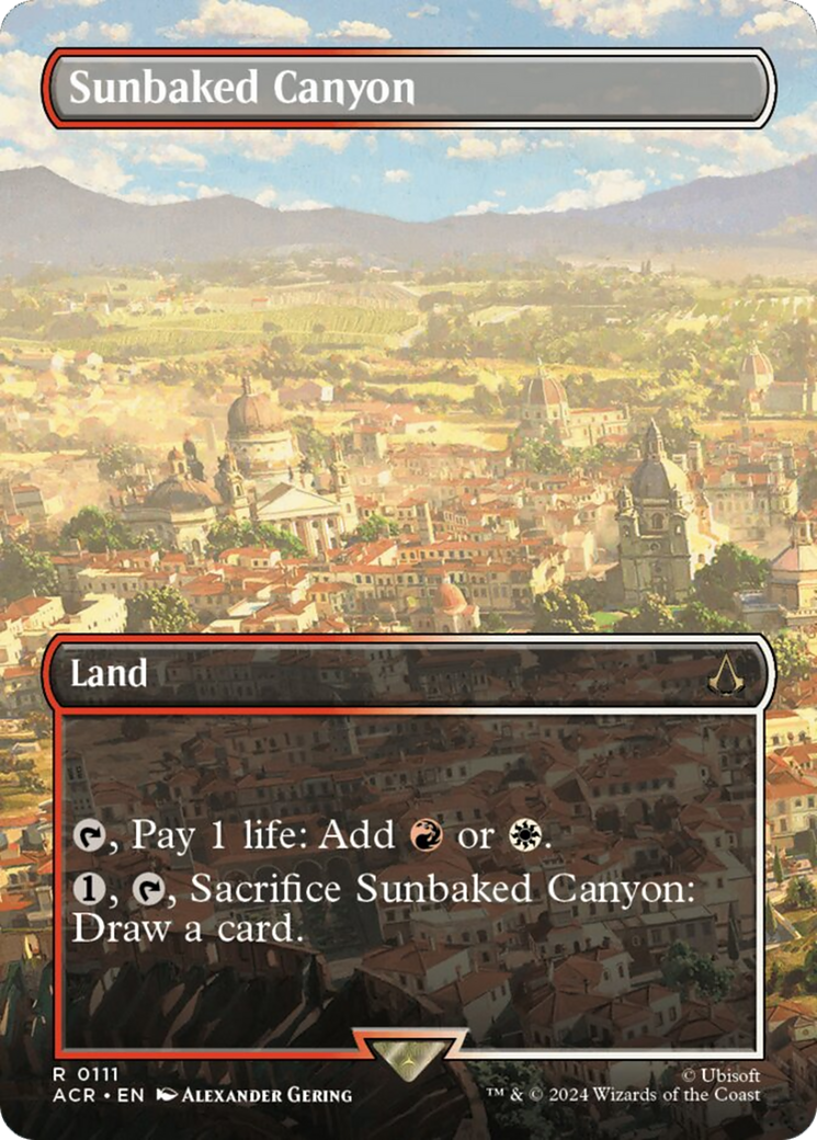 Sunbaked Canyon (Borderless) [Assassin's Creed] - Magic: The Gathering - Card Brawlers | Quebec | Canada |
