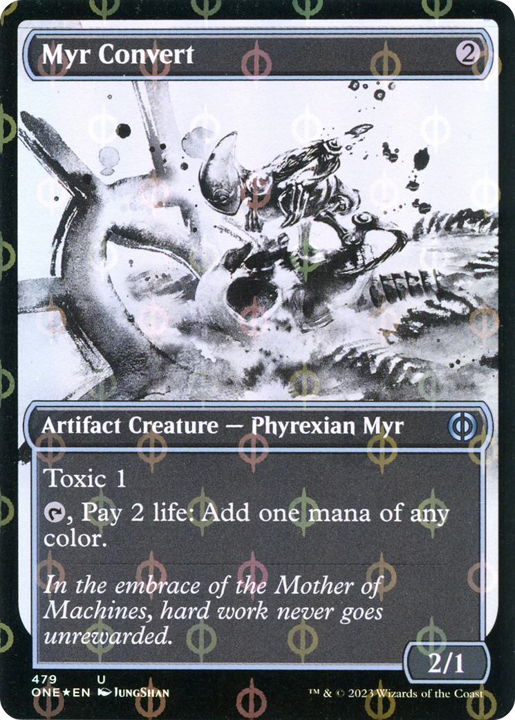 Myr Convert (Showcase Ichor Step-and-Compleat Foil) [Phyrexia: All Will Be One] - Magic: The Gathering - Card Brawlers | Quebec | Canada |