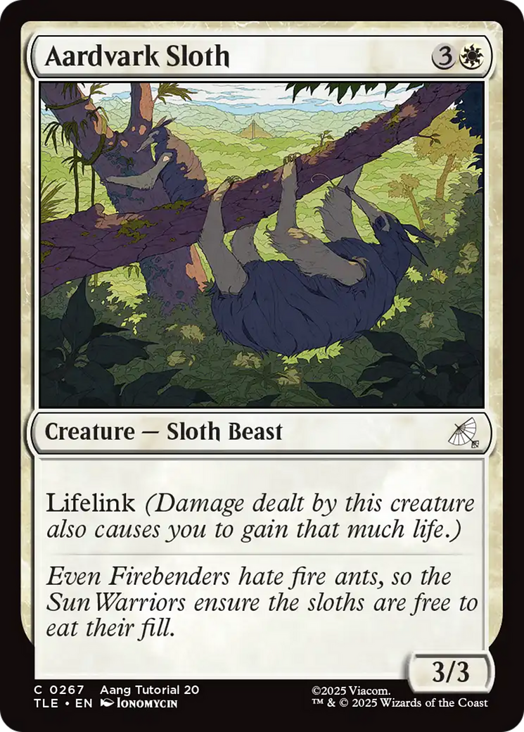 Aardvark Sloth (0267) [Avatar: The Last Airbender: Eternal-Legal] - Magic: The Gathering - Card Brawlers | Quebec | Canada |