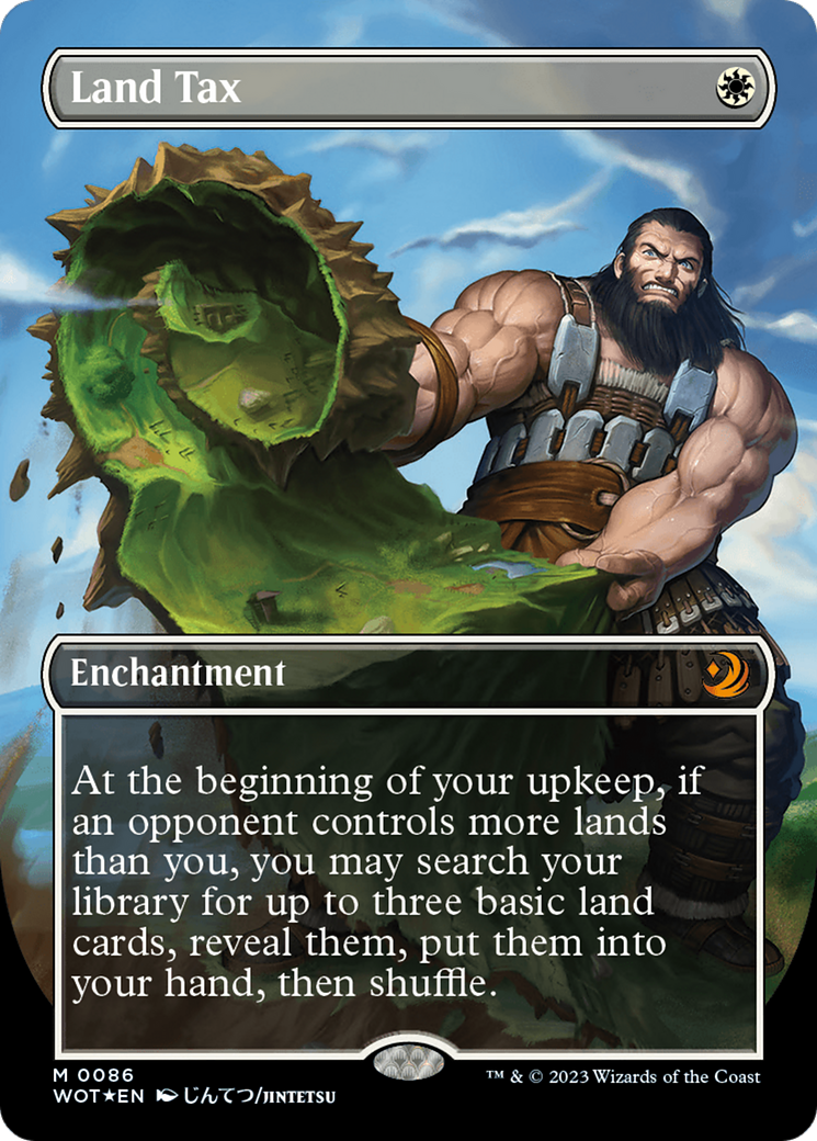 Land Tax (Anime Borderless) (Confetti Foil) [Wilds of Eldraine: Enchanting Tales] - Magic: The Gathering - Card Brawlers | Quebec | Canada |