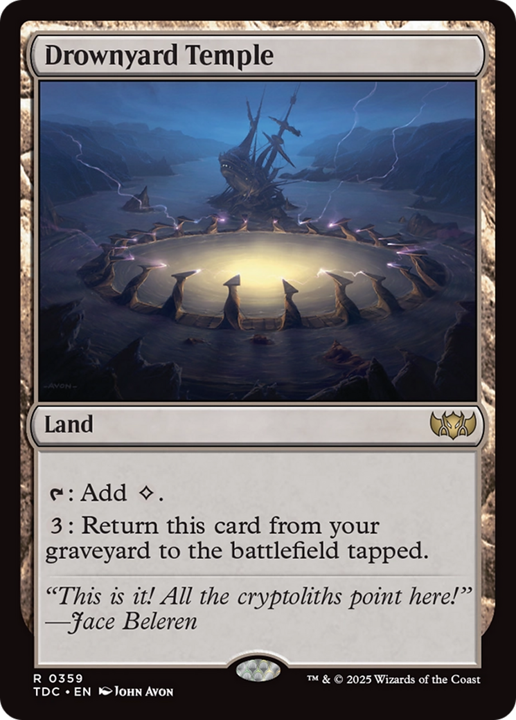 Drownyard Temple [Tarkir: Dragonstorm Commander] - Magic: The Gathering - Card Brawlers | Quebec | Canada |
