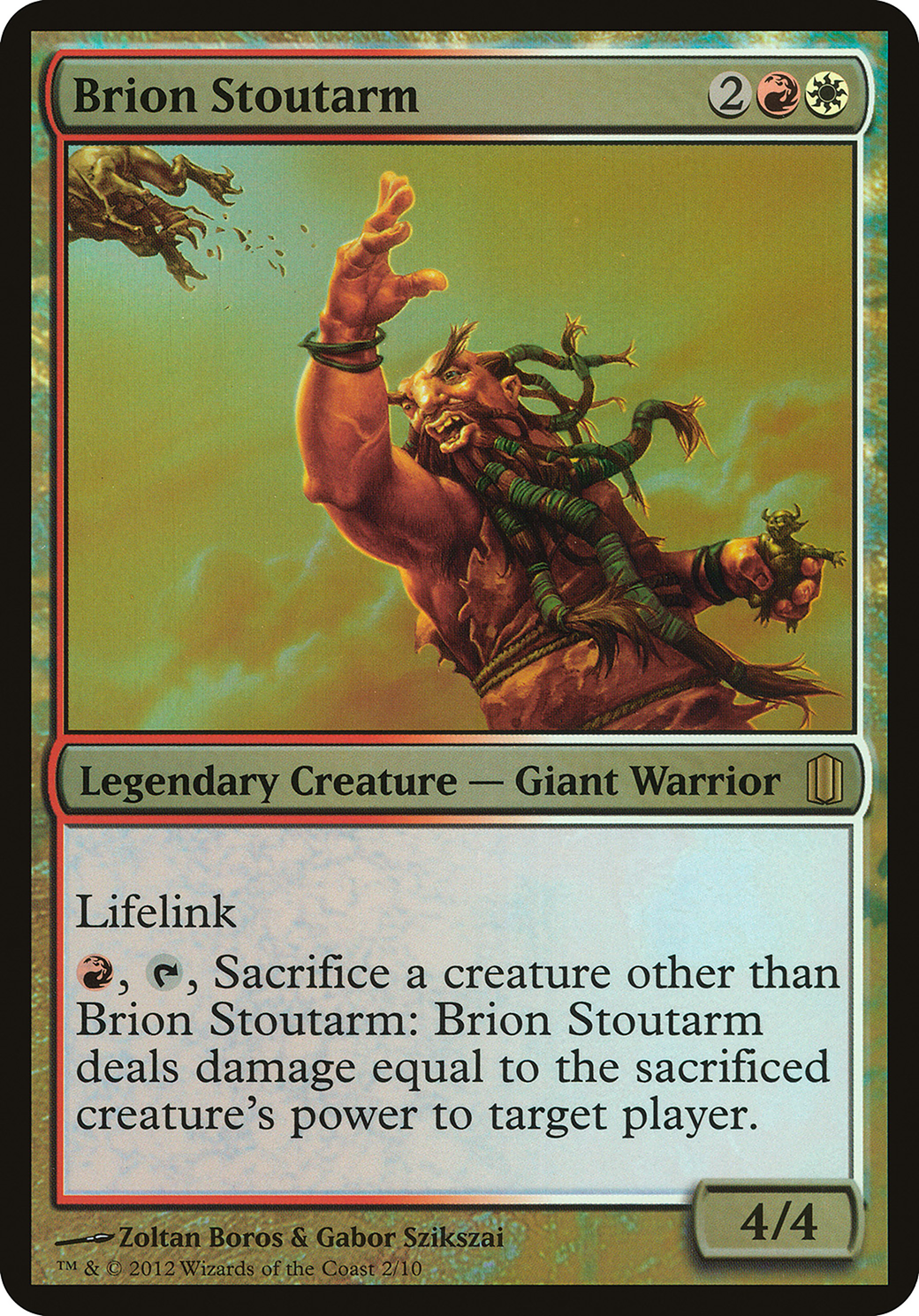 Brion Stoutarm (Oversized) [Commander's Arsenal Oversized] - Magic: The Gathering - Card Brawlers | Quebec | Canada |