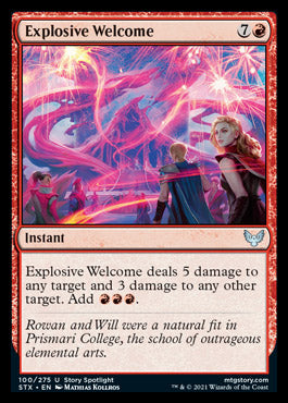 Explosive Welcome [Strixhaven: School of Mages] - Magic: The Gathering - Card Brawlers | Quebec | Canada |