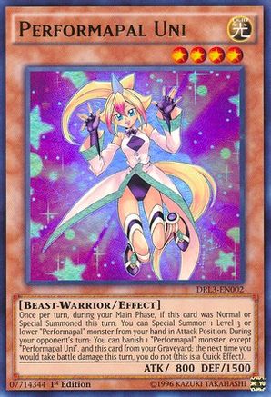 Performapal Uni [DRL3-EN002] Ultra Rare - Yu-Gi-Oh! - Card Brawlers | Quebec | Canada |
