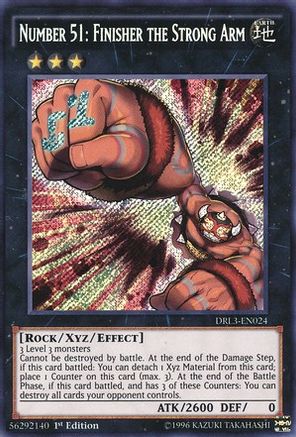 Number 51: Finisher the Strong Arm [DRL3-EN024] Secret Rare - Yu-Gi-Oh! - Card Brawlers | Quebec | Canada |
