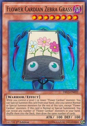 Flower Cardian Zebra Grass [DRL3-EN032] Ultra Rare - Yu-Gi-Oh! - Card Brawlers | Quebec | Canada |