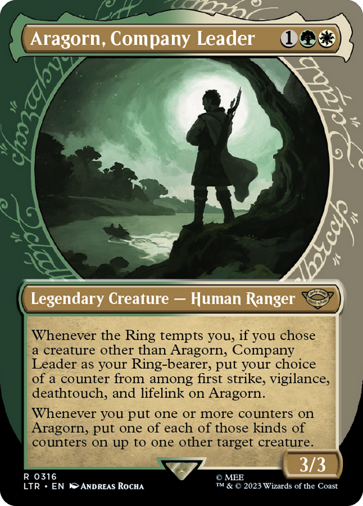 Aragorn, Company Leader (Showcase Ring Frame) [The Lord of the Rings: Tales of Middle-Earth] - Magic: The Gathering - Card Brawlers | Quebec | Canada |