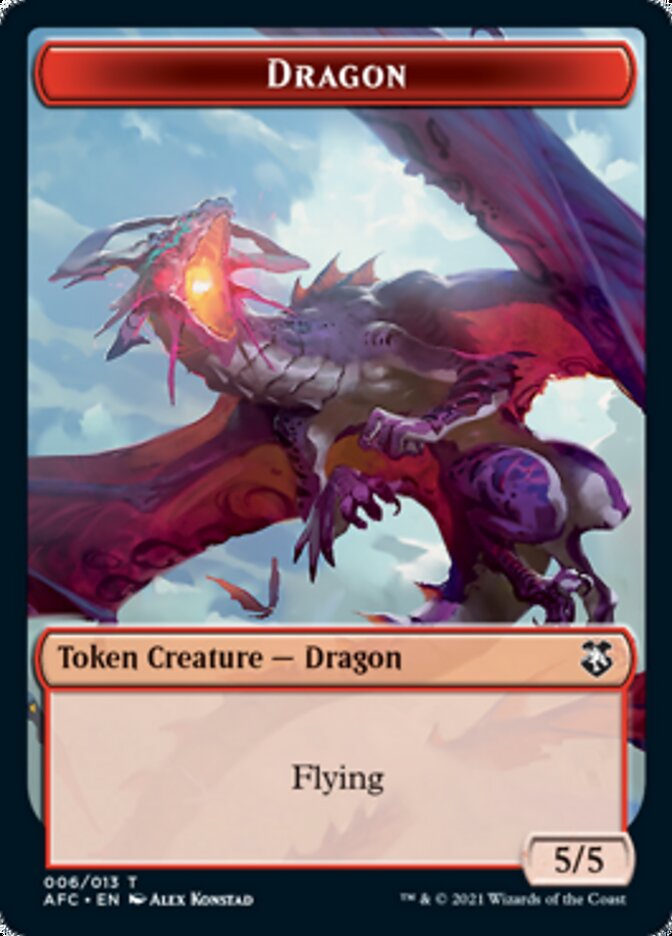 Dragon // Dragon Spirit Double-Sided Token [Dungeons & Dragons: Adventures in the Forgotten Realms Commander Tokens] - Magic: The Gathering - Card Brawlers | Quebec | Canada |