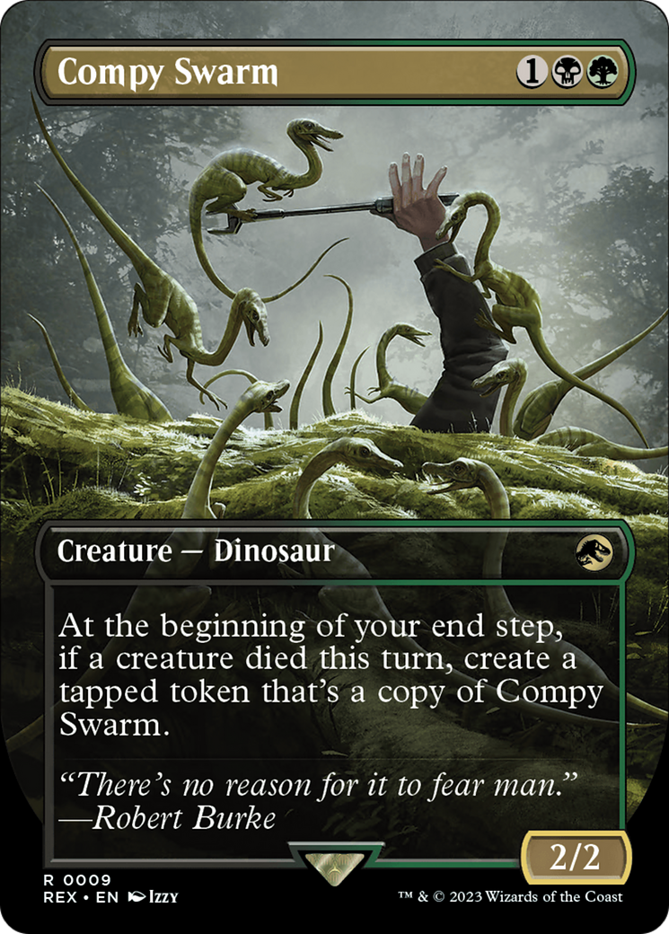 Compy Swarm (Borderless) [Jurassic World Collection] - Magic: The Gathering - Card Brawlers | Quebec | Canada |
