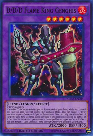 D/D/D Flame King Genghis [CT13-EN005] Super Rare - Yu-Gi-Oh! - Card Brawlers | Quebec | Canada |
