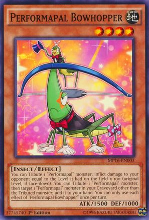 Performapal Bowhopper [MP16-EN003] Common - Yu-Gi-Oh! - Card Brawlers | Quebec | Canada |