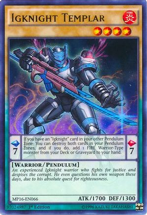 Igknight Templar [MP16-EN066] Ultra Rare - Yu-Gi-Oh! - Card Brawlers | Quebec | Canada |