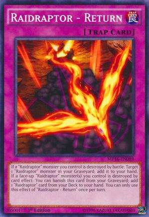 Raidraptor - Return [MP16-EN089] Common - Yu-Gi-Oh! - Card Brawlers | Quebec | Canada |
