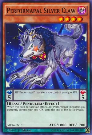 Performapal Silver Claw [MP16-EN101] Common - Yu-Gi-Oh! - Card Brawlers | Quebec | Canada |