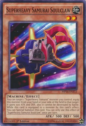 Superheavy Samurai Soulclaw [MP16-EN112] Common - Yu-Gi-Oh! - Card Brawlers | Quebec | Canada |