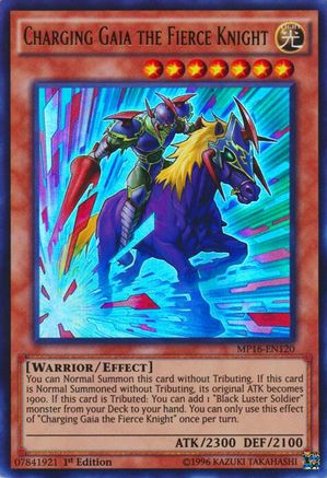 Charging Gaia the Fierce Knight [MP16-EN120] Ultra Rare - Yu-Gi-Oh! - Card Brawlers | Quebec | Canada |