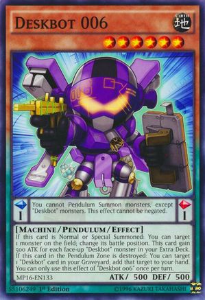 Deskbot 006 [MP16-EN133] Common - Yu-Gi-Oh! - Card Brawlers | Quebec | Canada |